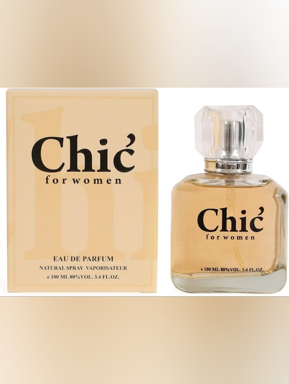Chic for Women, Peachy Amber Bottle